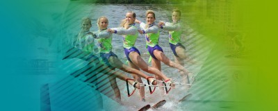 The Girls of Stars Of Florida water ski show Ballet line